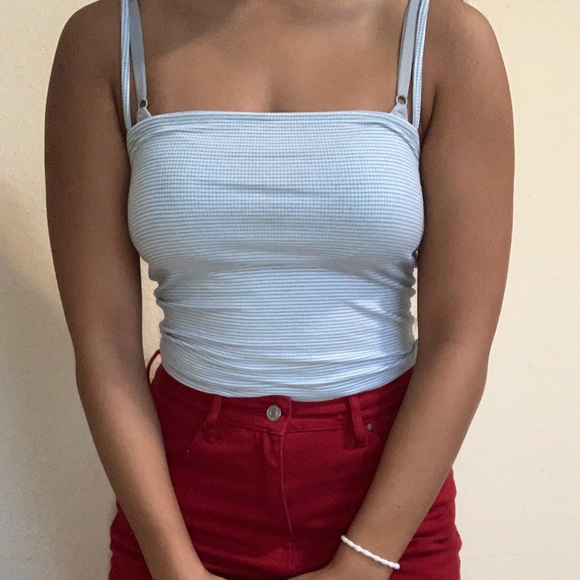 Forever 21 Blue Striped Tank Top - Picture 4 of 4